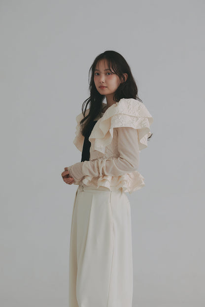 jacquard layered tops