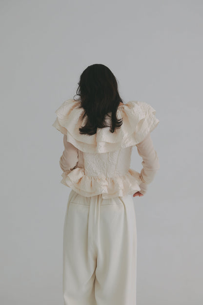 jacquard layered tops