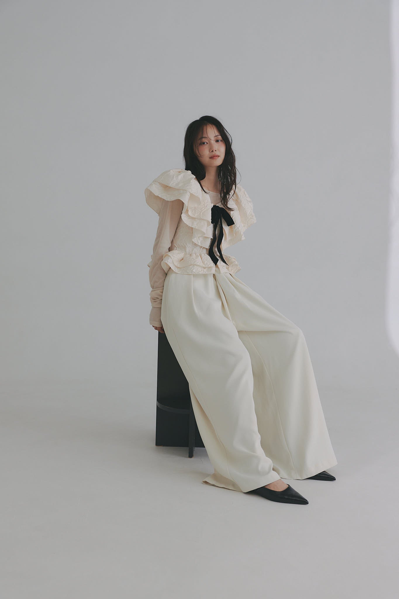 jacquard layered tops