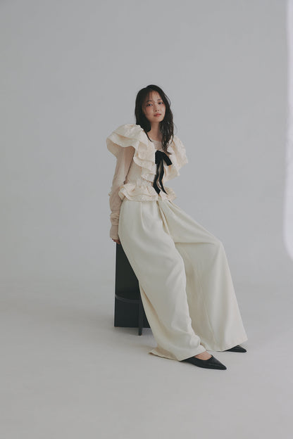 jacquard layered tops