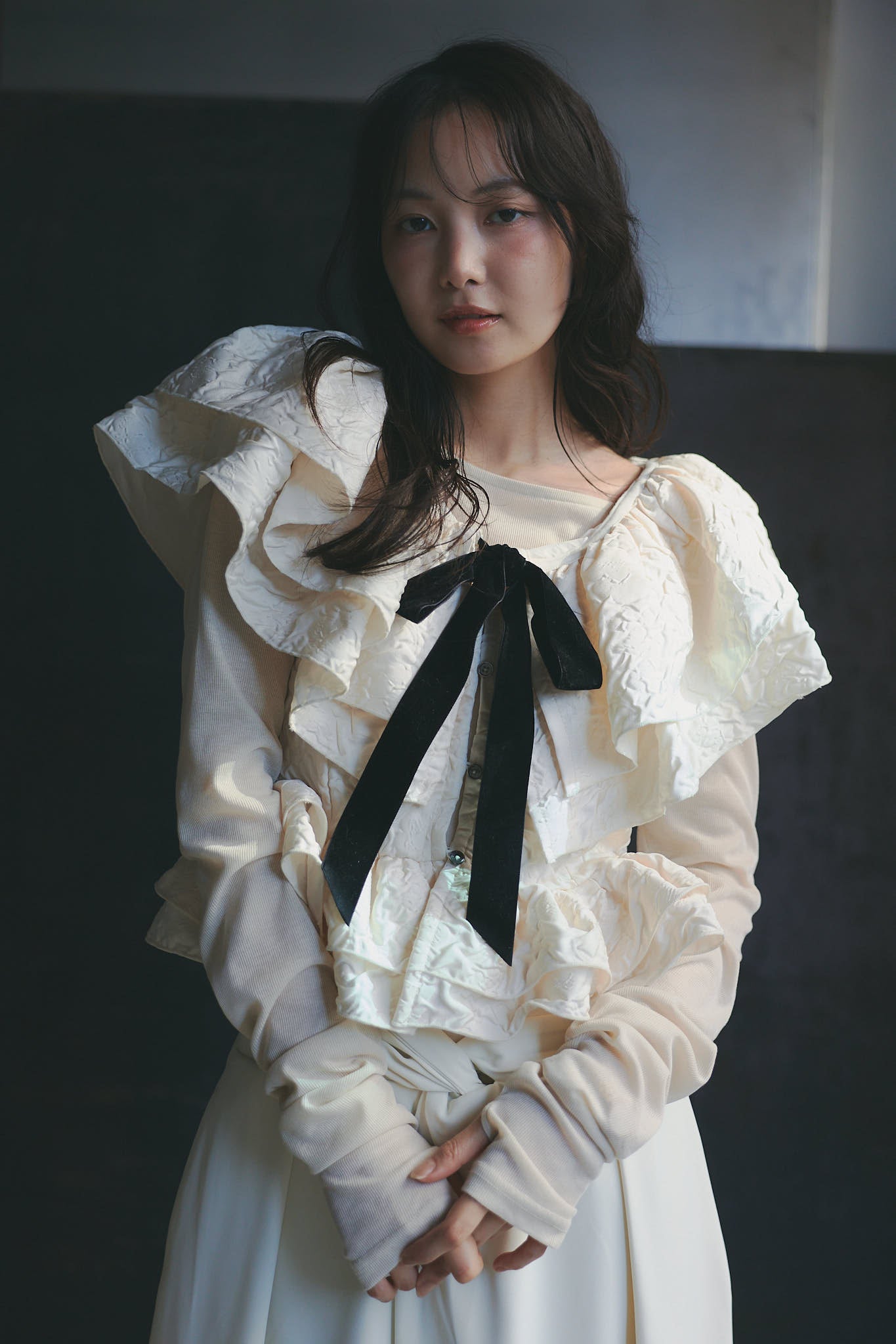 jacquard layered tops