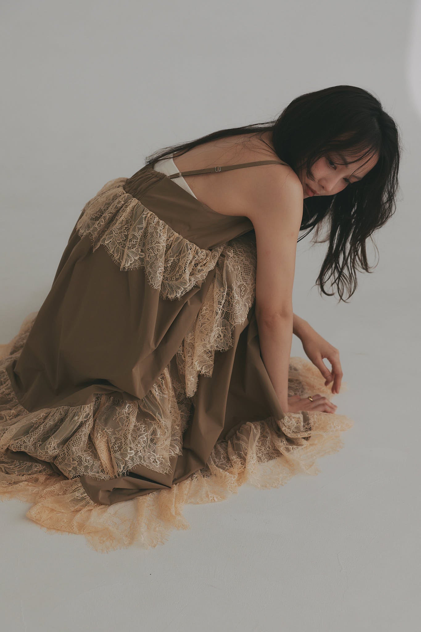 lace docking cami one-piece