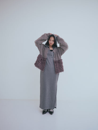 fringe design gritter knit