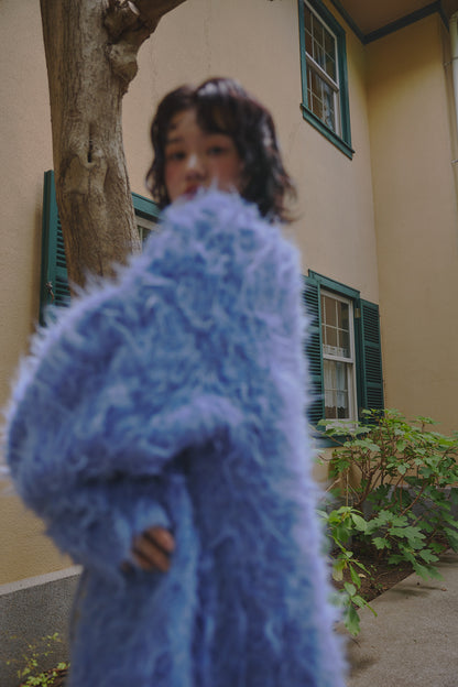 unique button knit cardigan