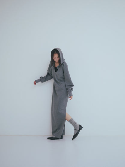 sweat hoodie lady one-piece