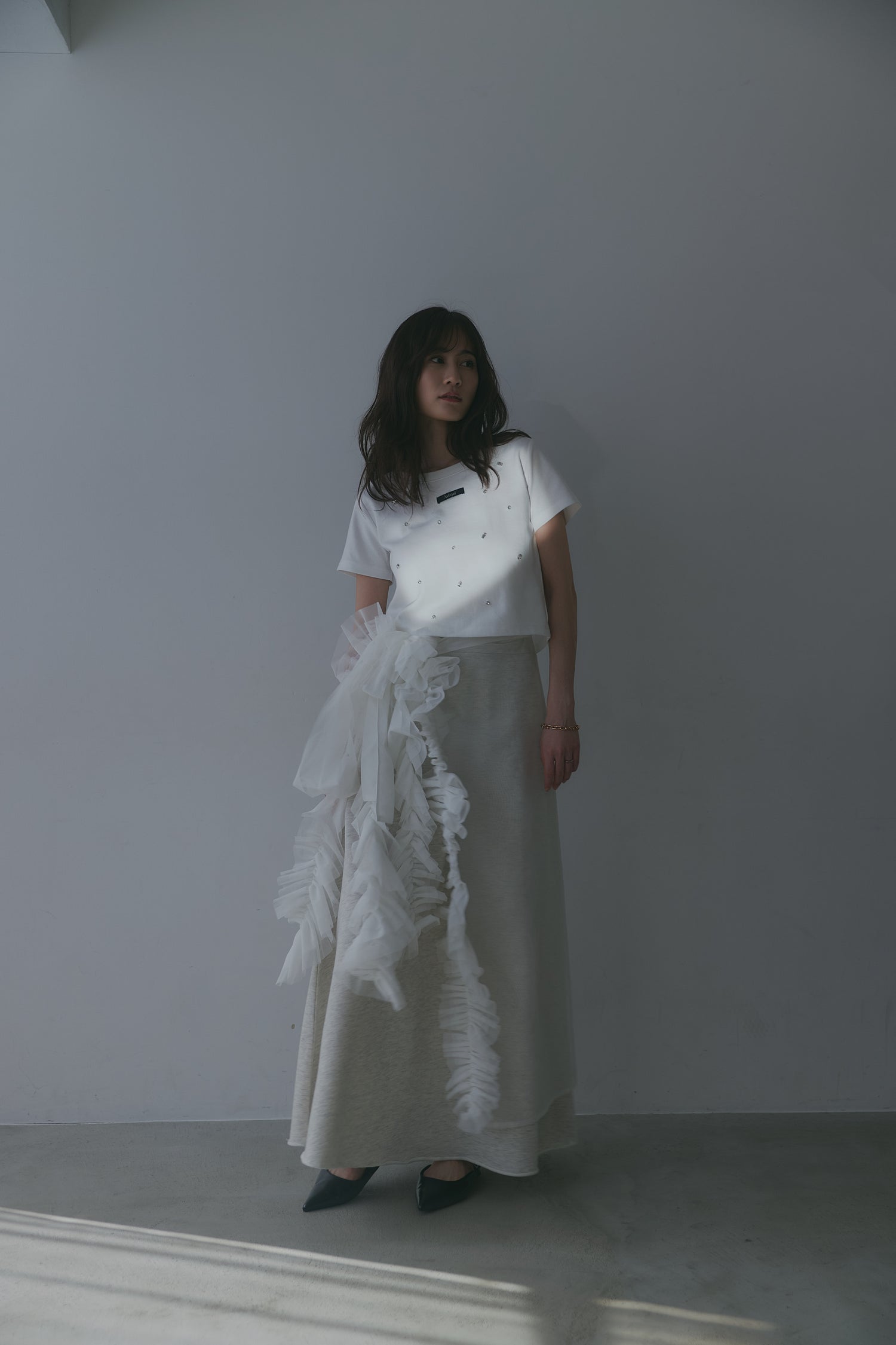back open bijou mini tee