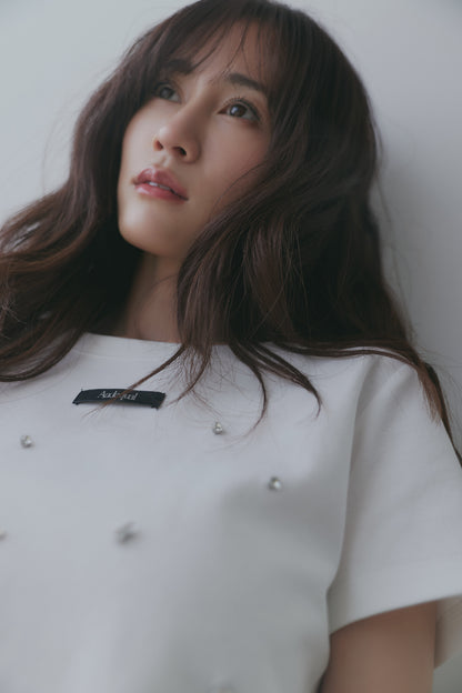 back open bijou mini tee