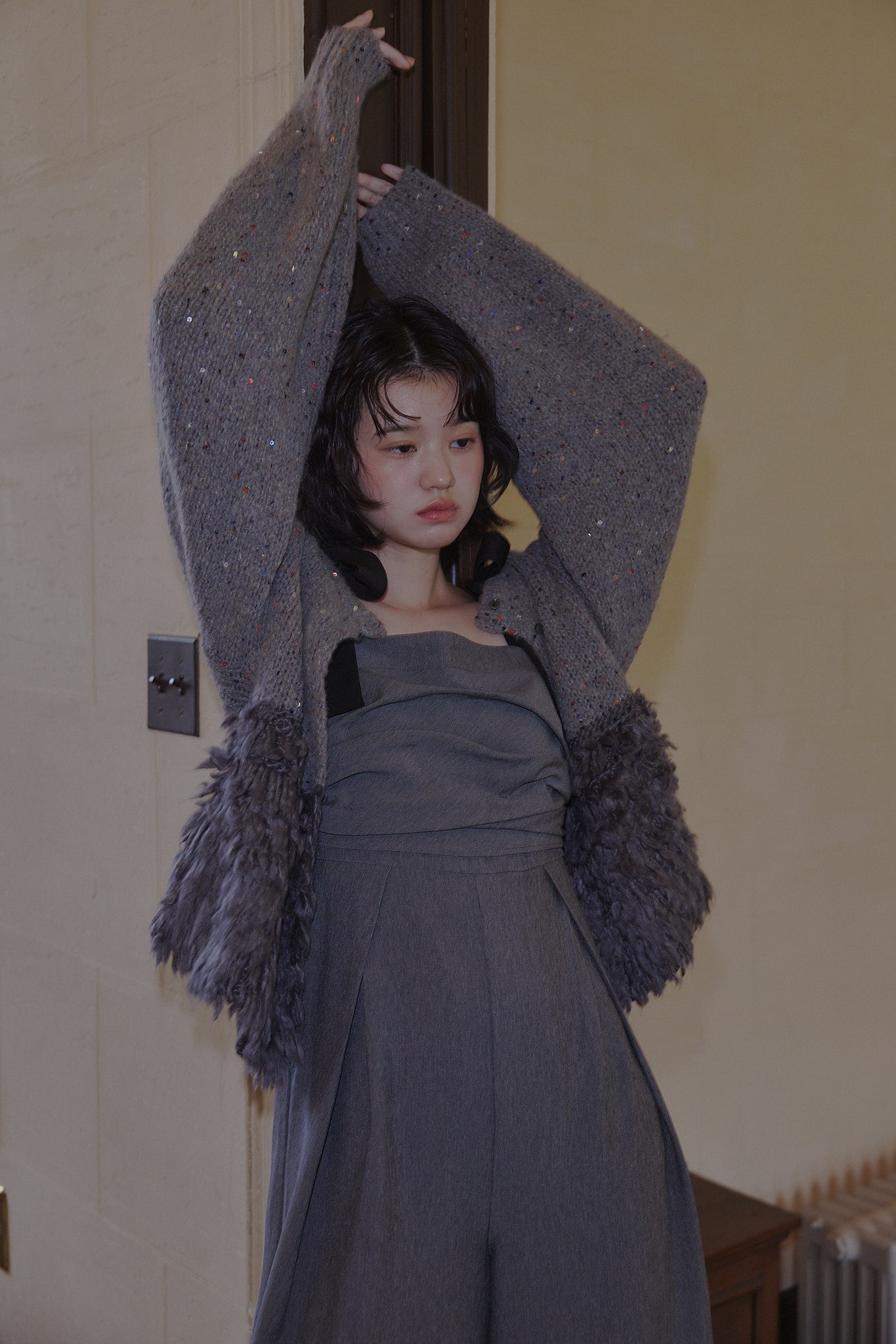 andequal コンビネーション グレー andequal コンビネーション グレー PANTS – andequal