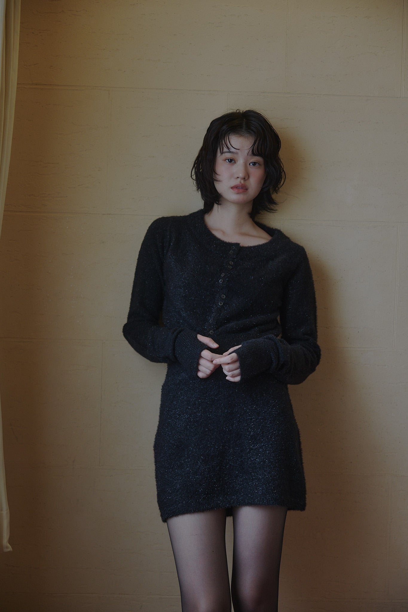 glitter long sleeve cardigan