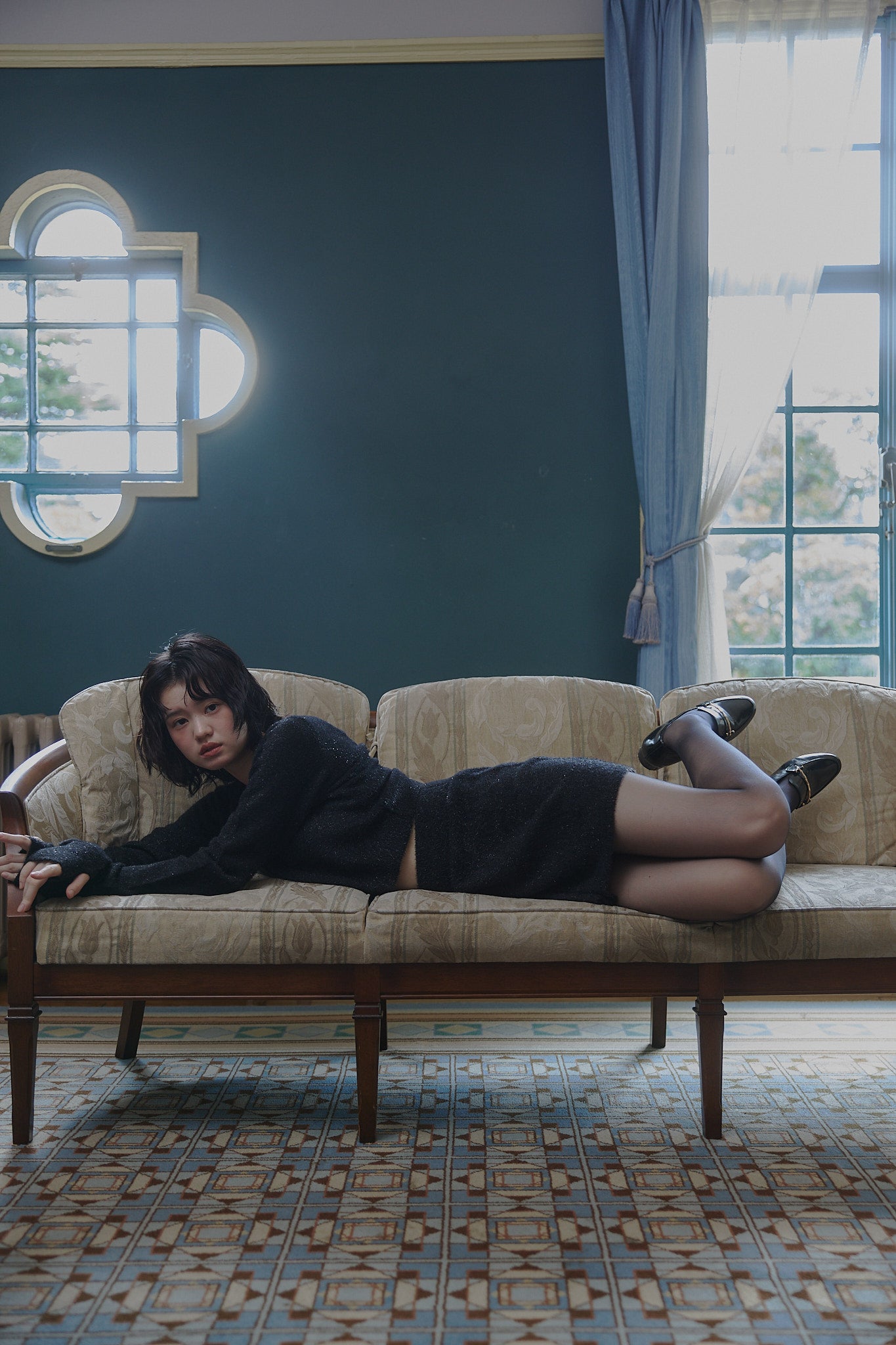 glitter mini skirt – andequal