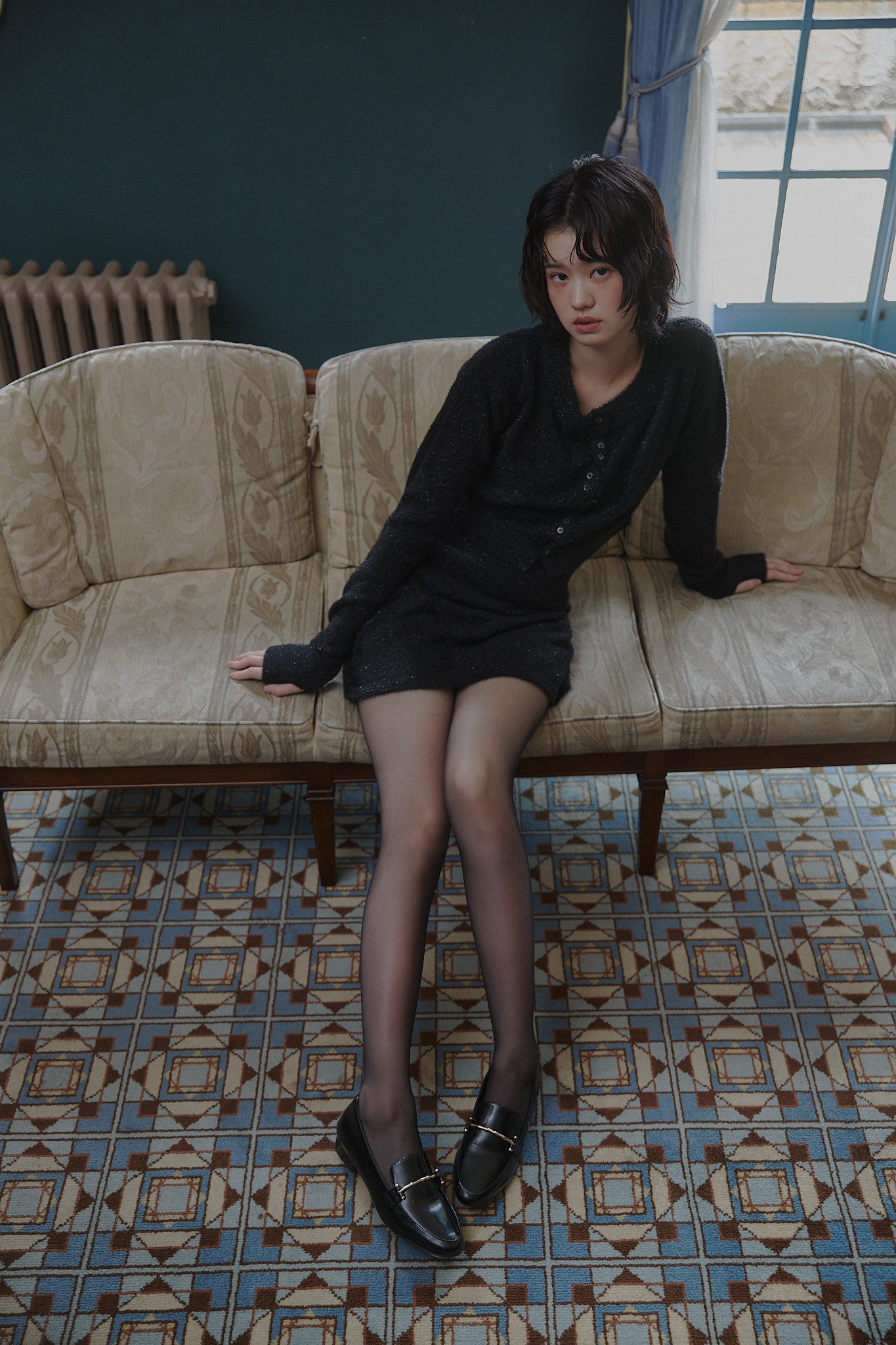 glitter long sleeve cardigan