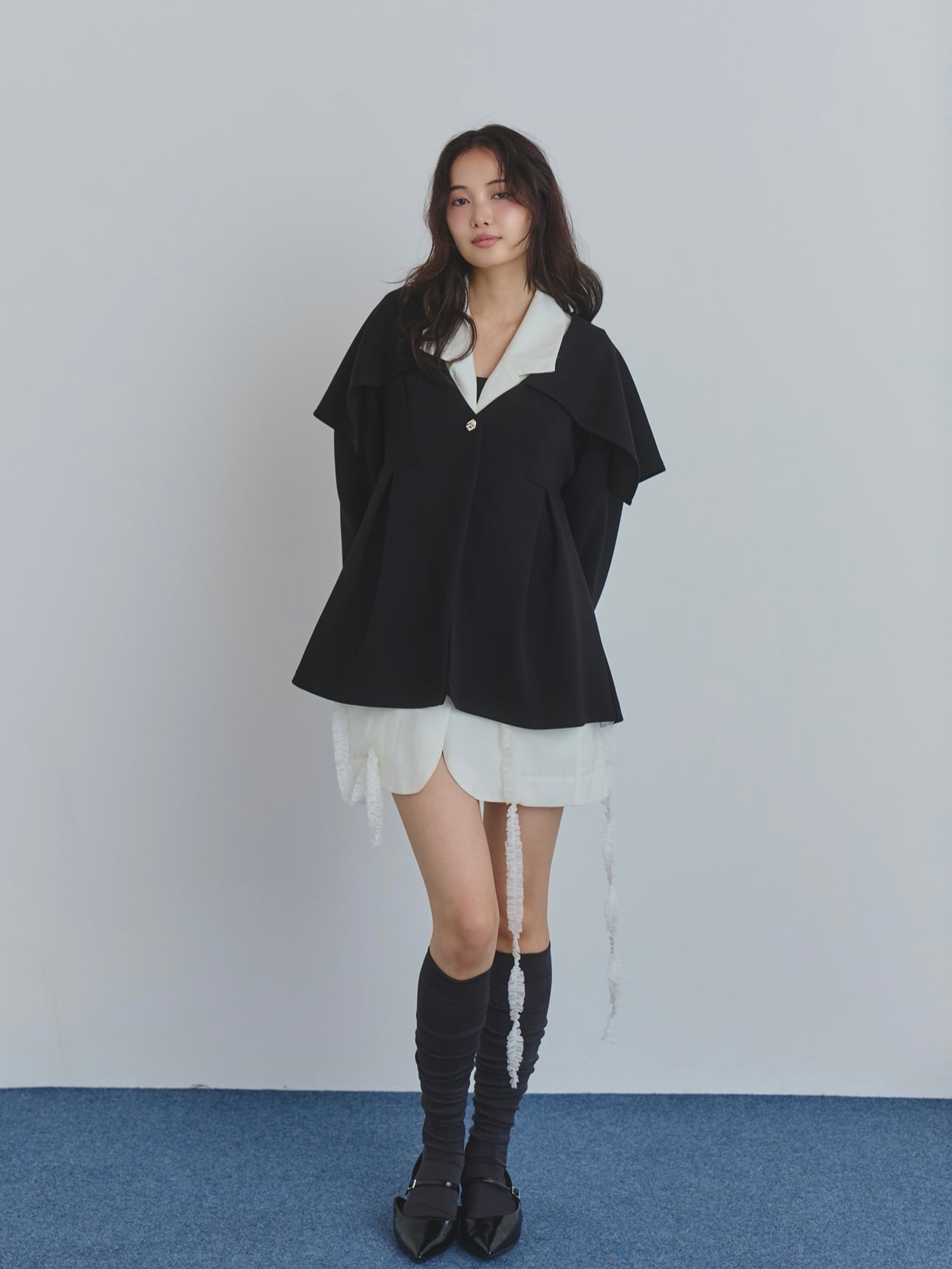 tulle pattern sheer jacket – andequal