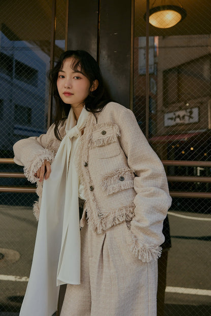 glitter tweed jacket
