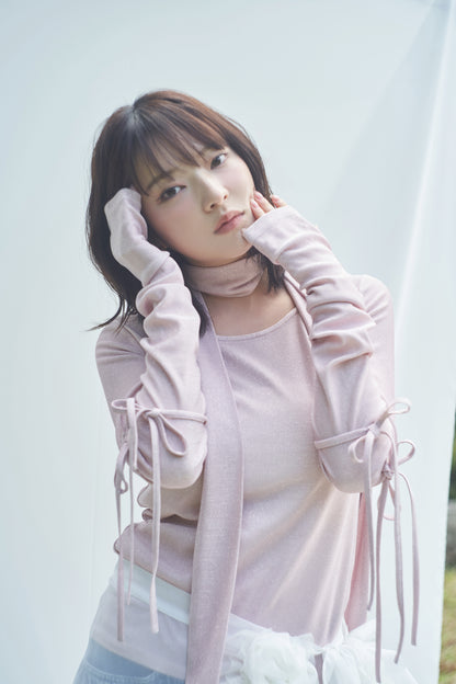 ribbon sleeve tops