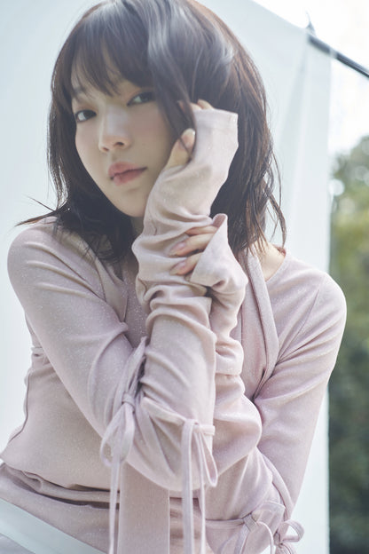ribbon sleeve tops