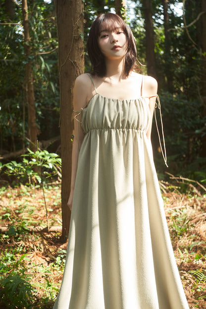 gather volume cami one-piece