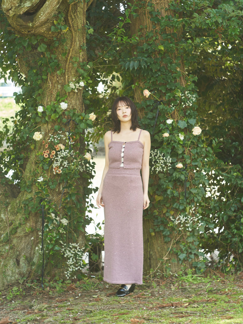 glitter i line maxi skirt