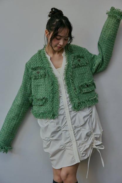 glitter tweed jacket