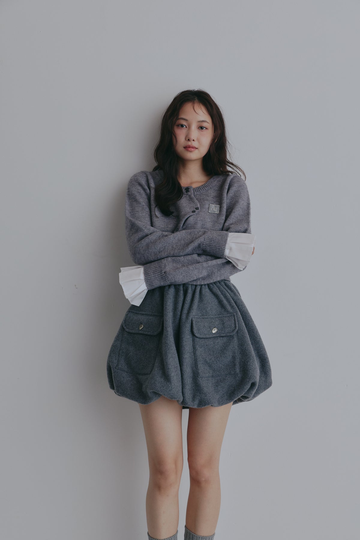 fleece balloon skirt