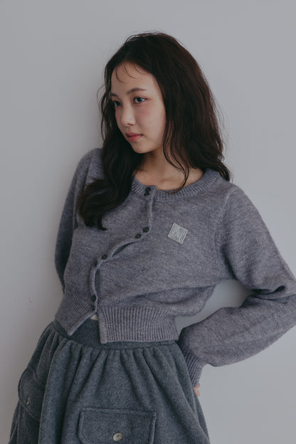 basic wave cardigan