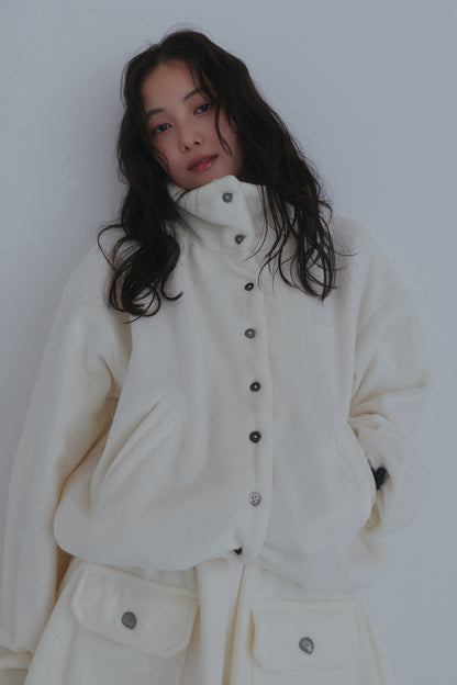 lace pocket fleece jacket