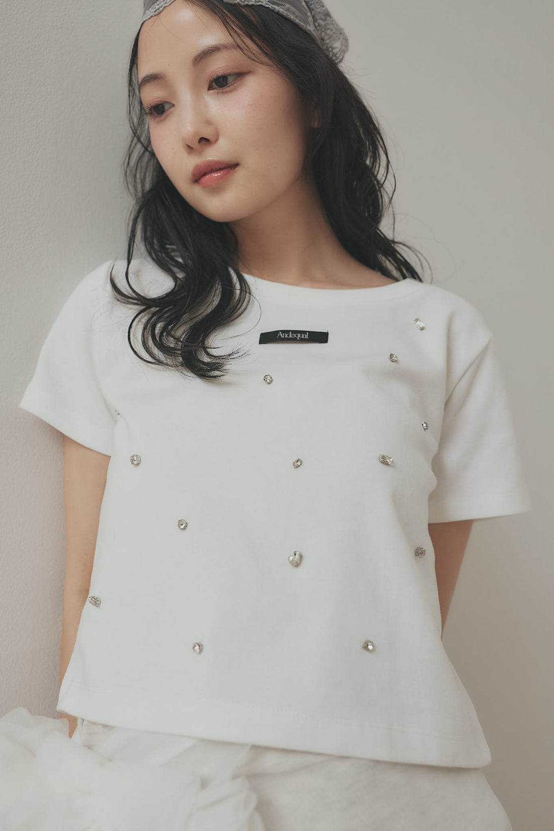 back open bijou mini tee