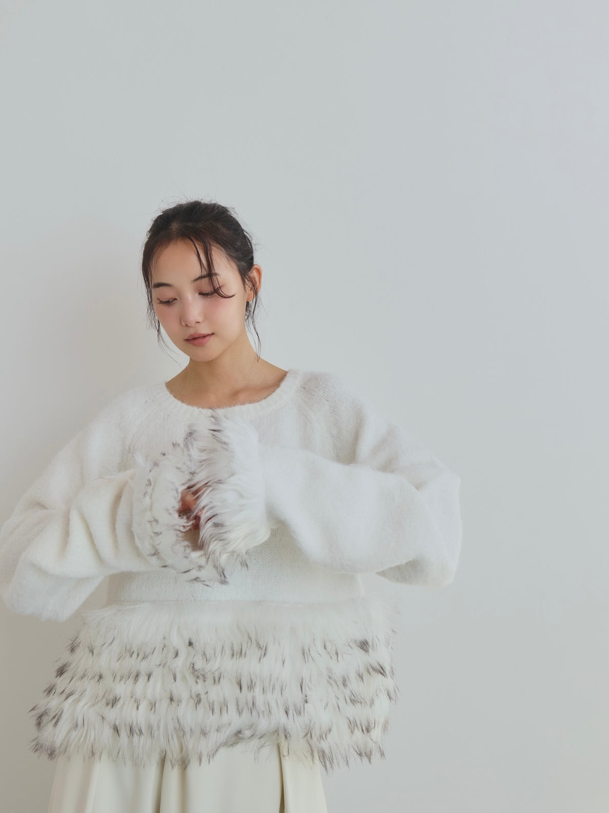 panel design fur knit