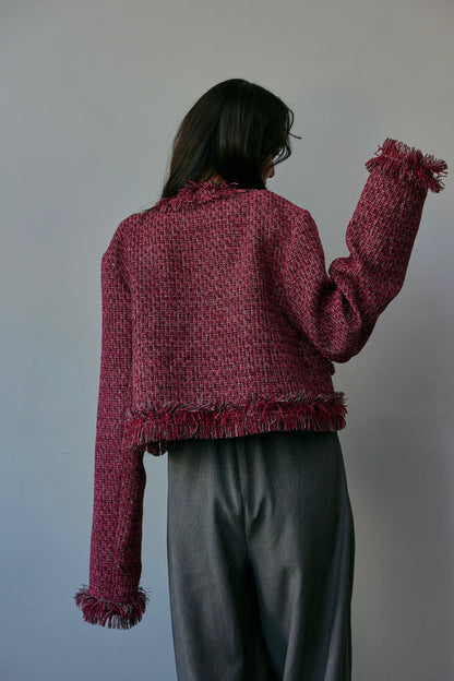 glitter tweed jacket