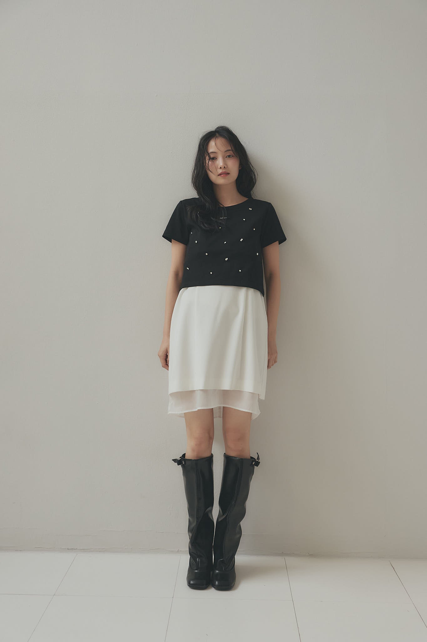 back open bijou mini tee