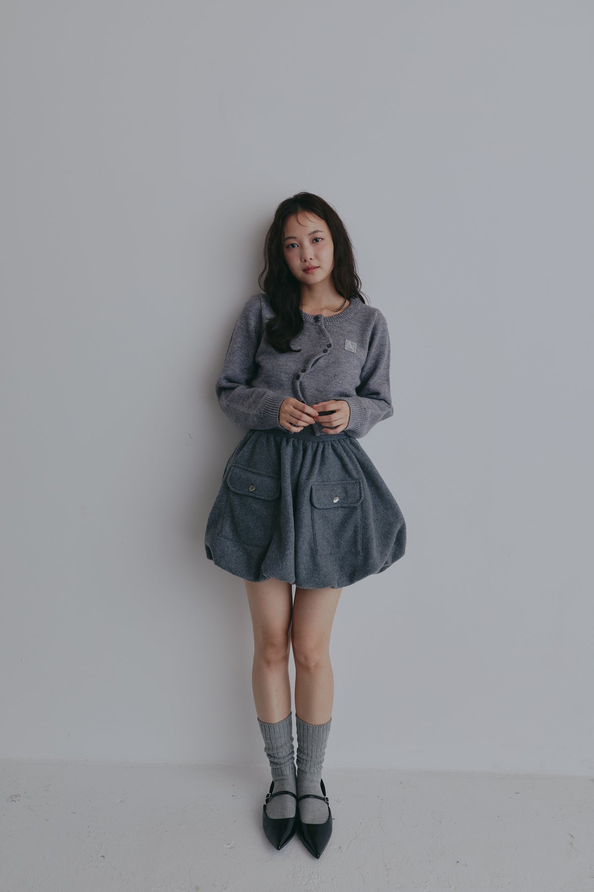 basic wave cardigan