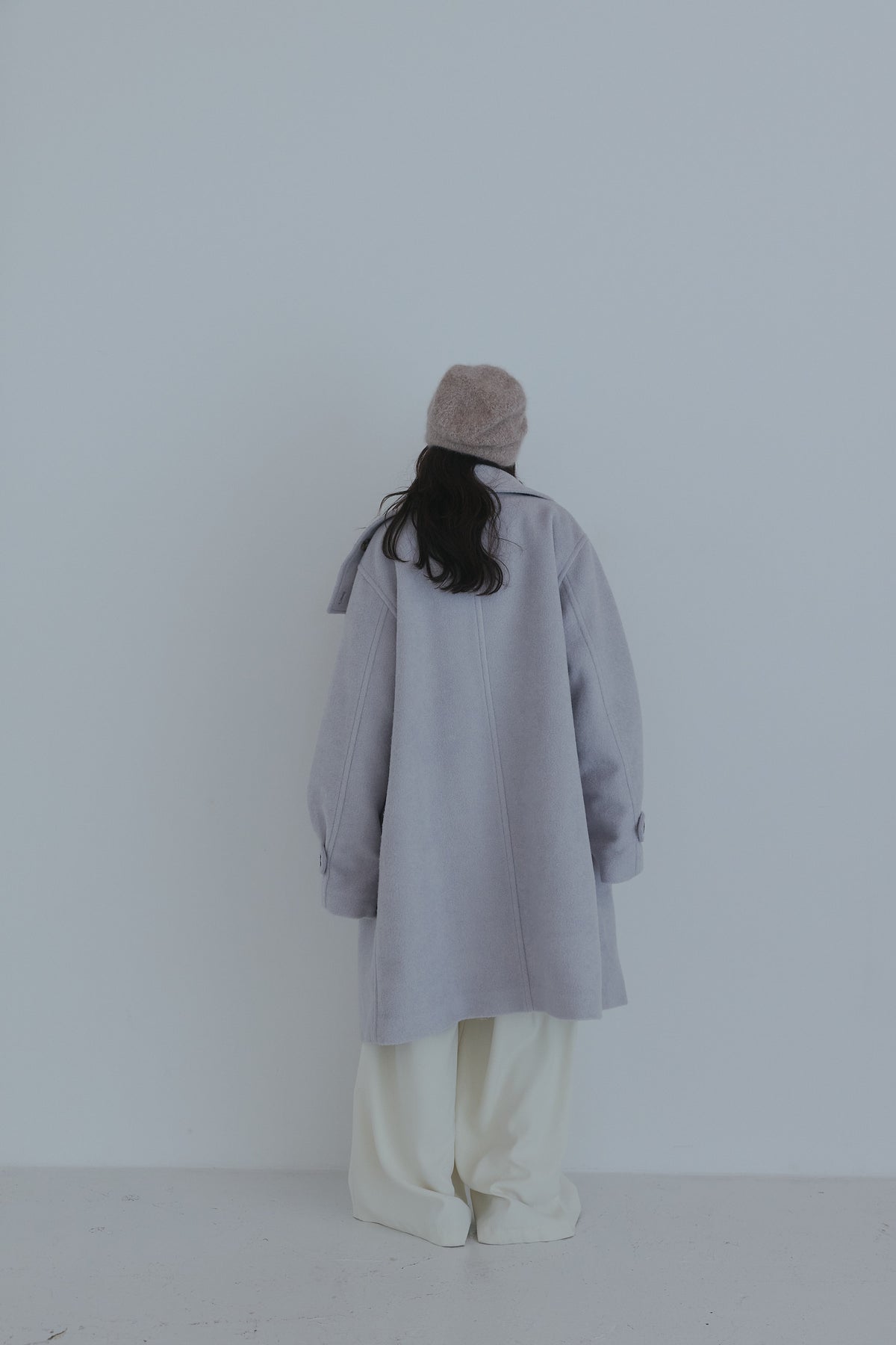 wrap collar medium coat