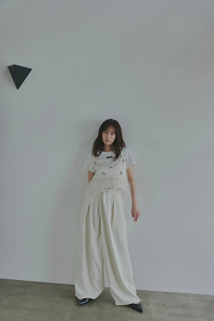 back open bijou mini tee
