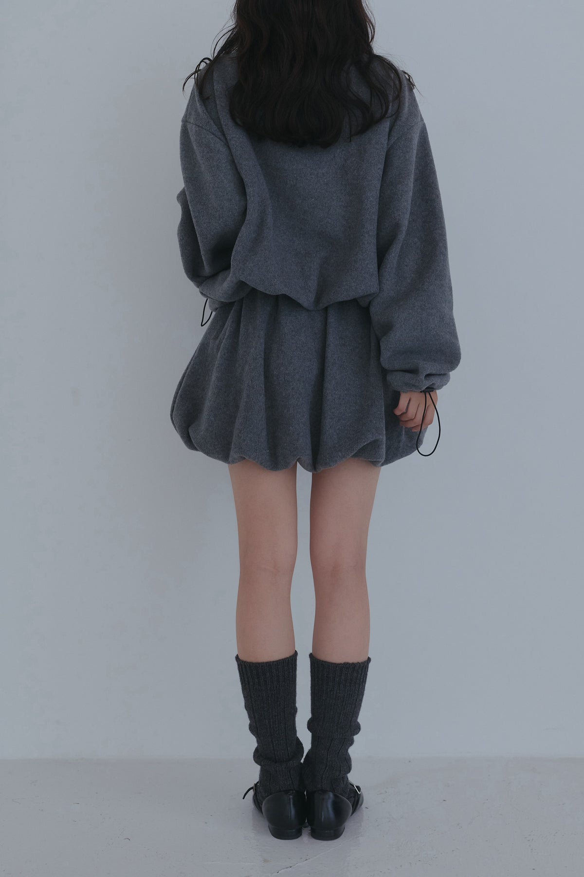fleece balloon skirt