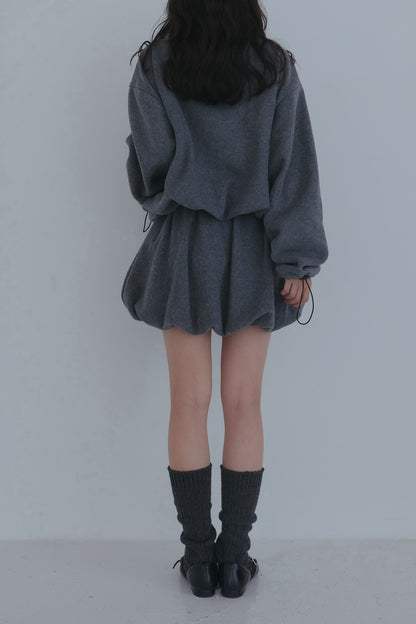 fleece balloon skirt