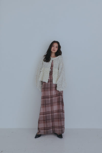 fringe design gritter knit