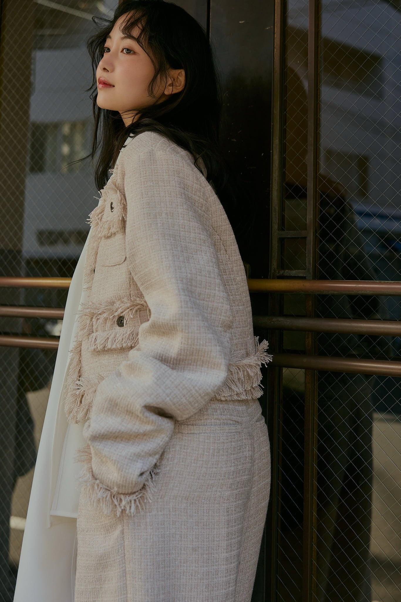 glitter tweed jacket