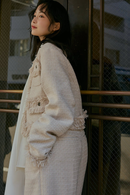 glitter tweed jacket