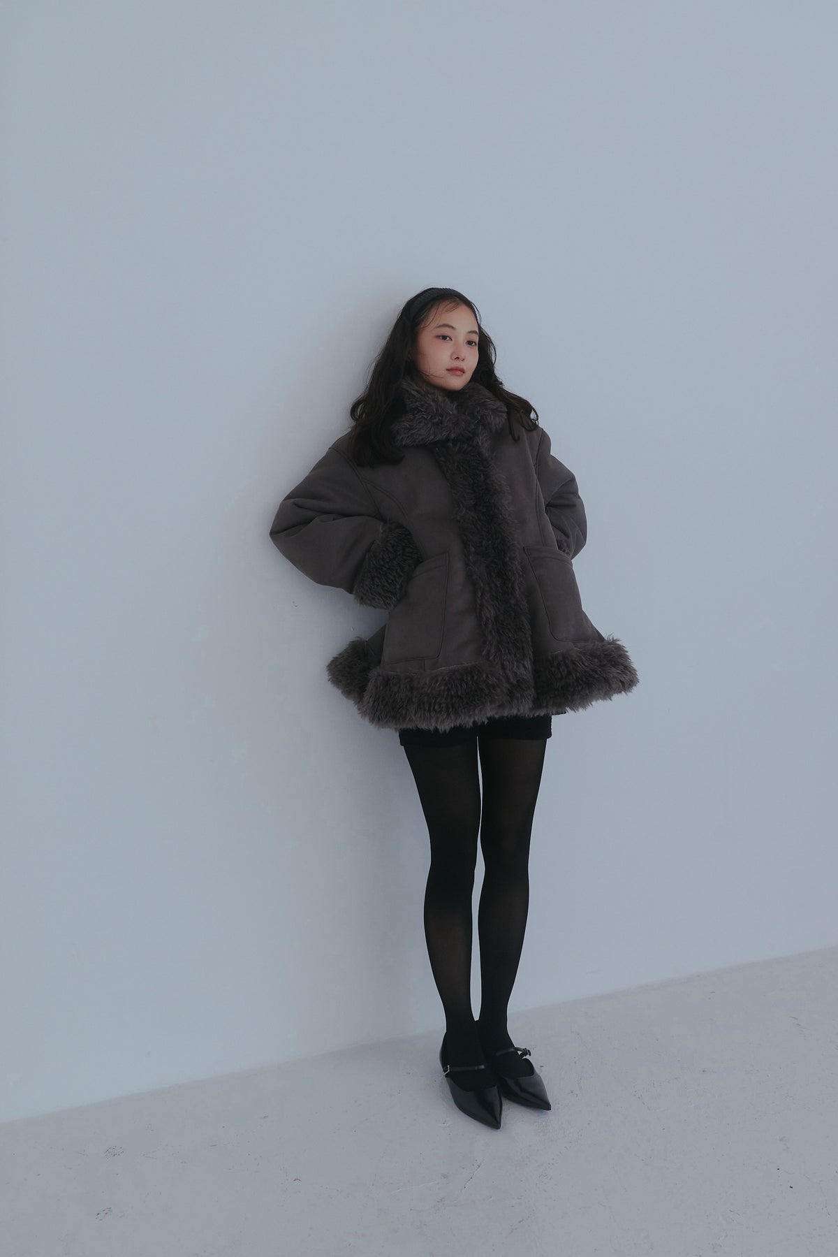 two face fur coat