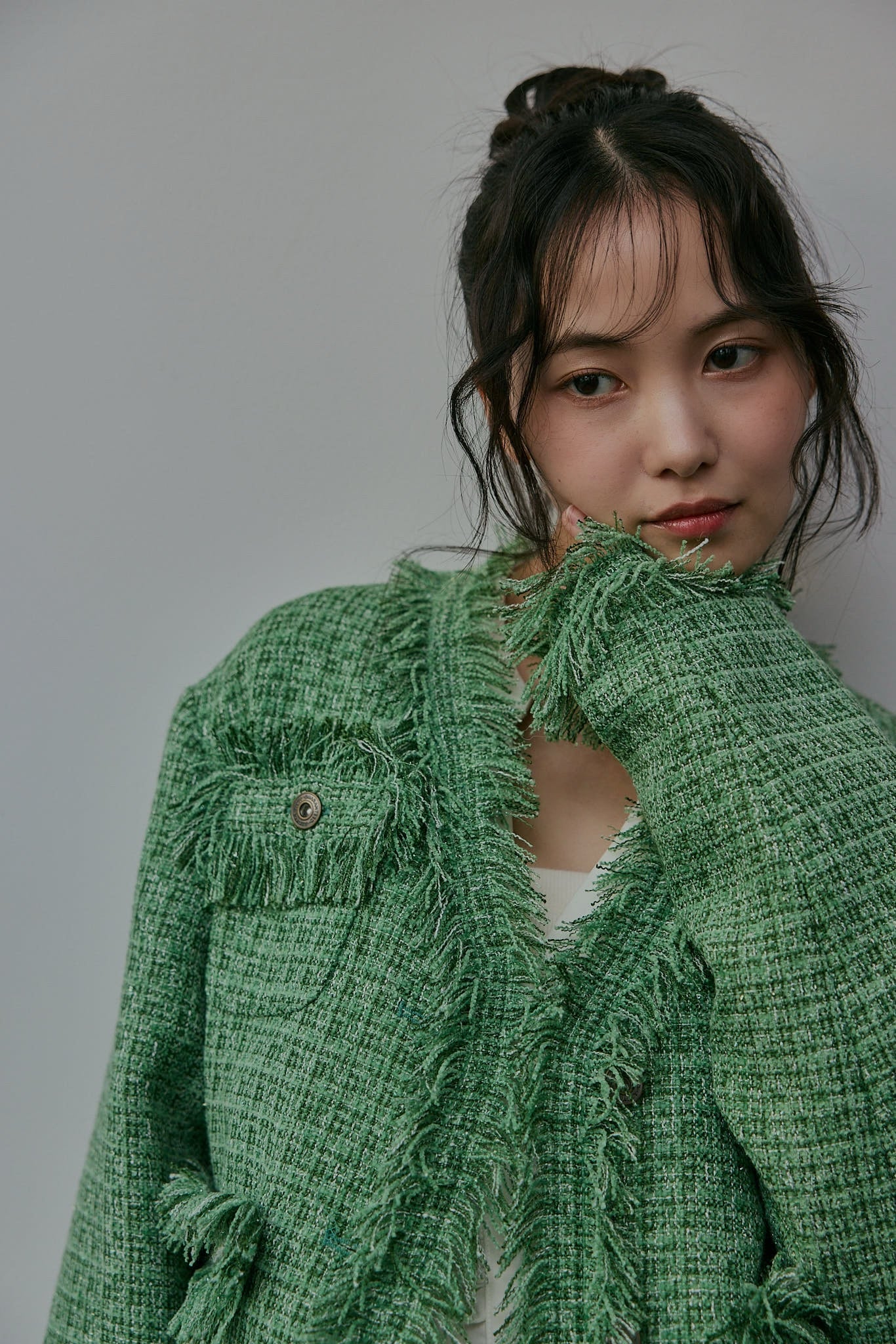 glitter tweed jacket