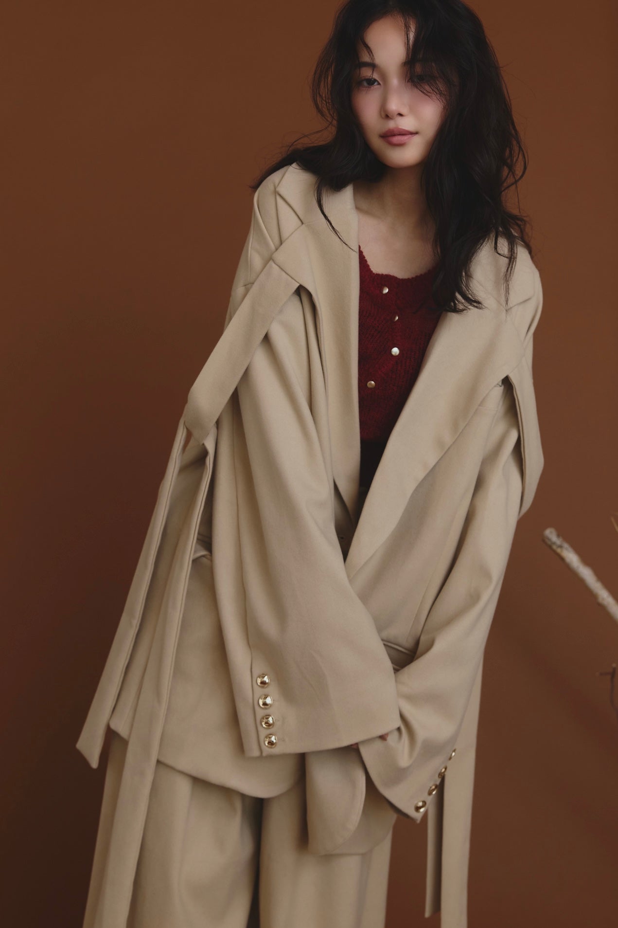 ribbon design over jacket