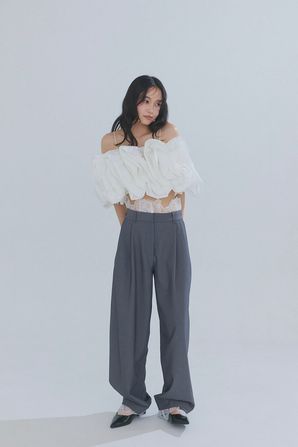 lace docking pants［3月下旬から4月上旬お届け］