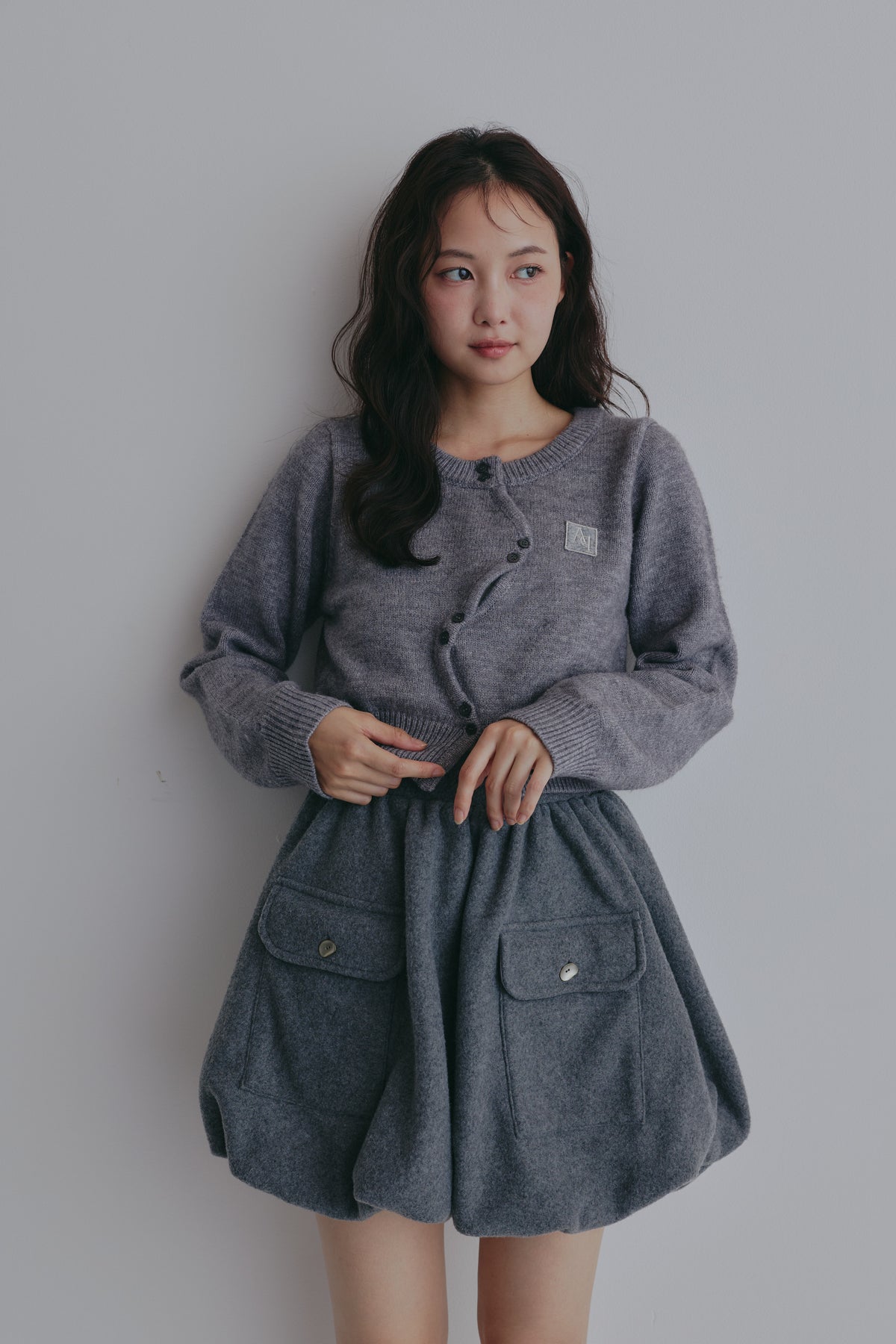 basic wave cardigan