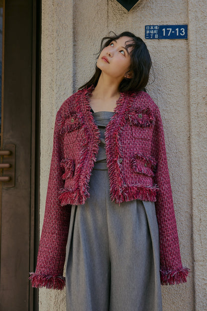 glitter tweed jacket
