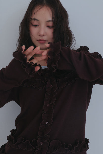 bicolor layered rib knit