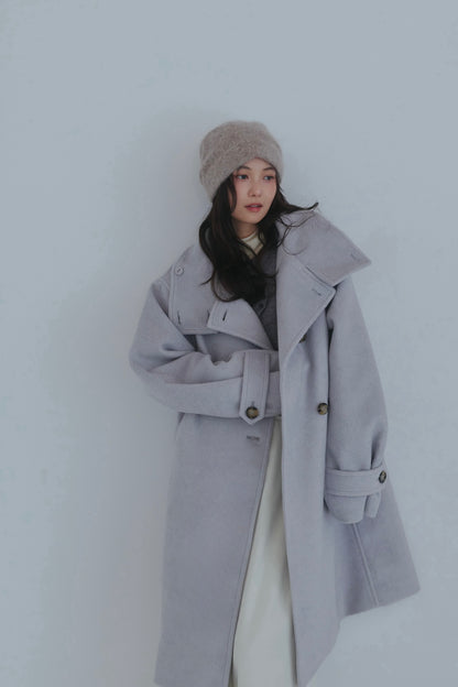 wrap collar medium coat