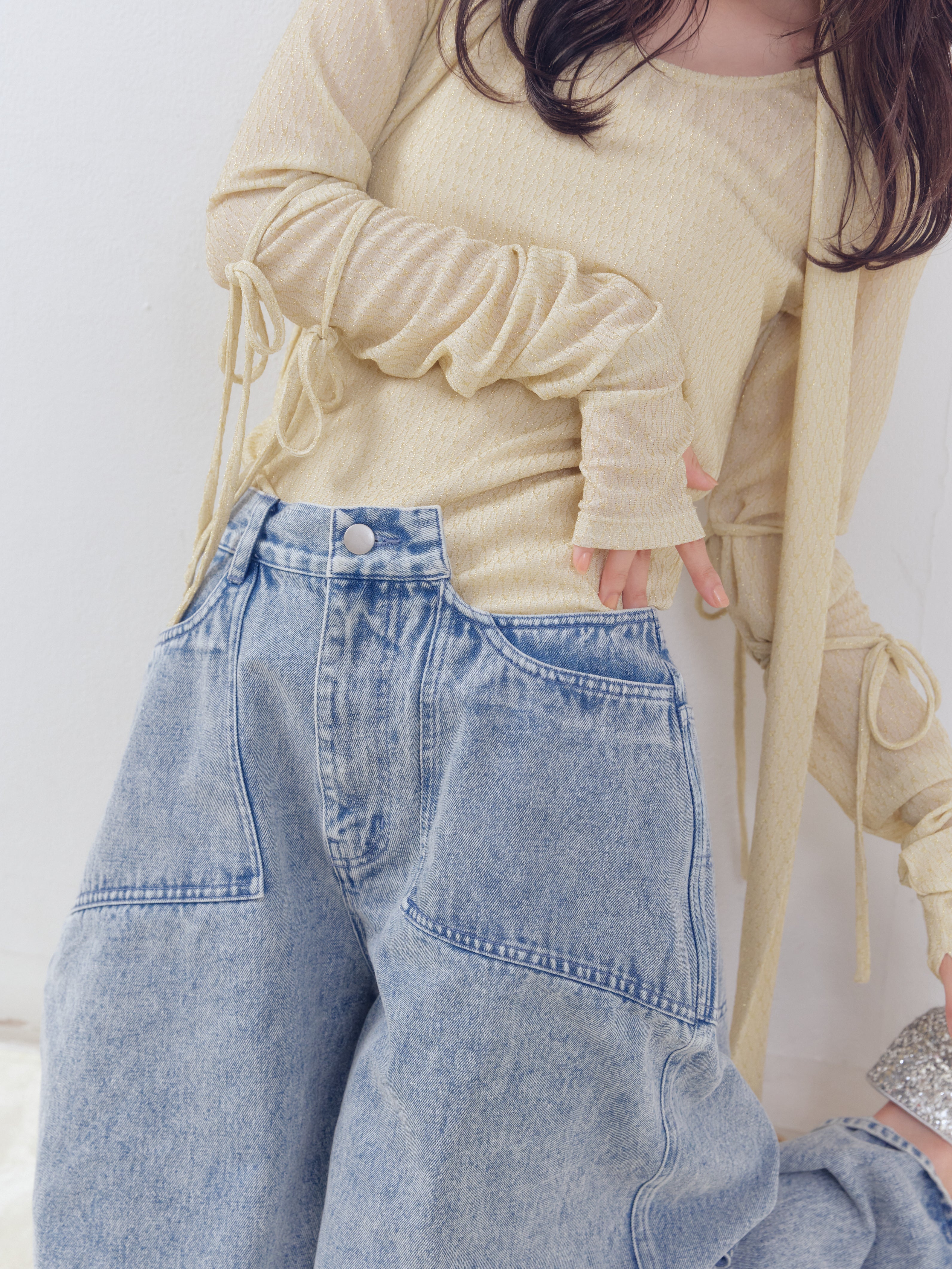 dann dy様 back slit curve denim pants – andequal