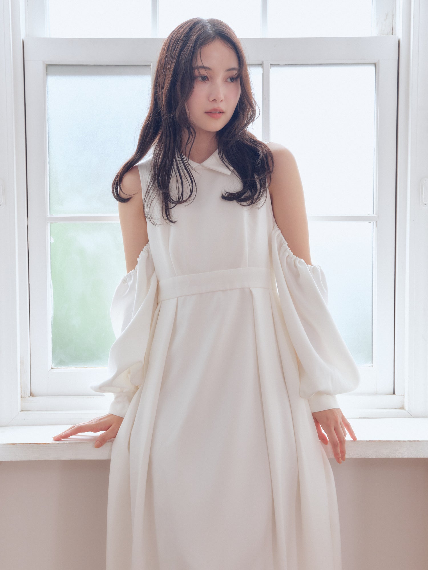 collar design puffy onepiece