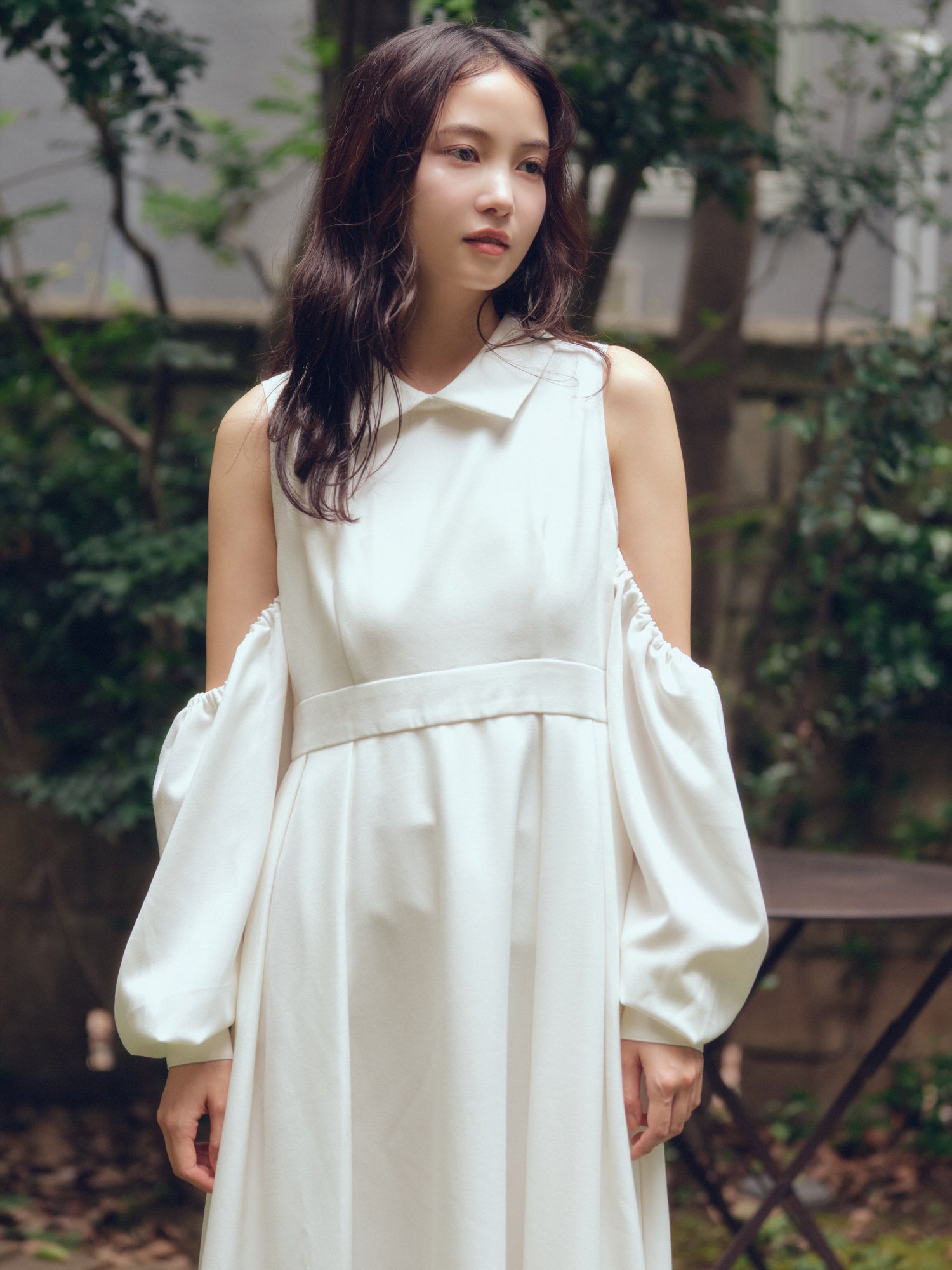 collar design puffy onepiece