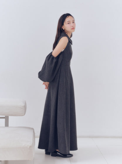 collar design puffy onepiece