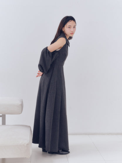 collar design puffy onepiece